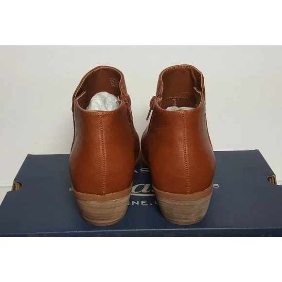 WOMEN'S G. H. BASS SHOES SIZE 6 NINA BOOTIES WHISKEY COLOR NEW/BOX - Picture 6 of 12